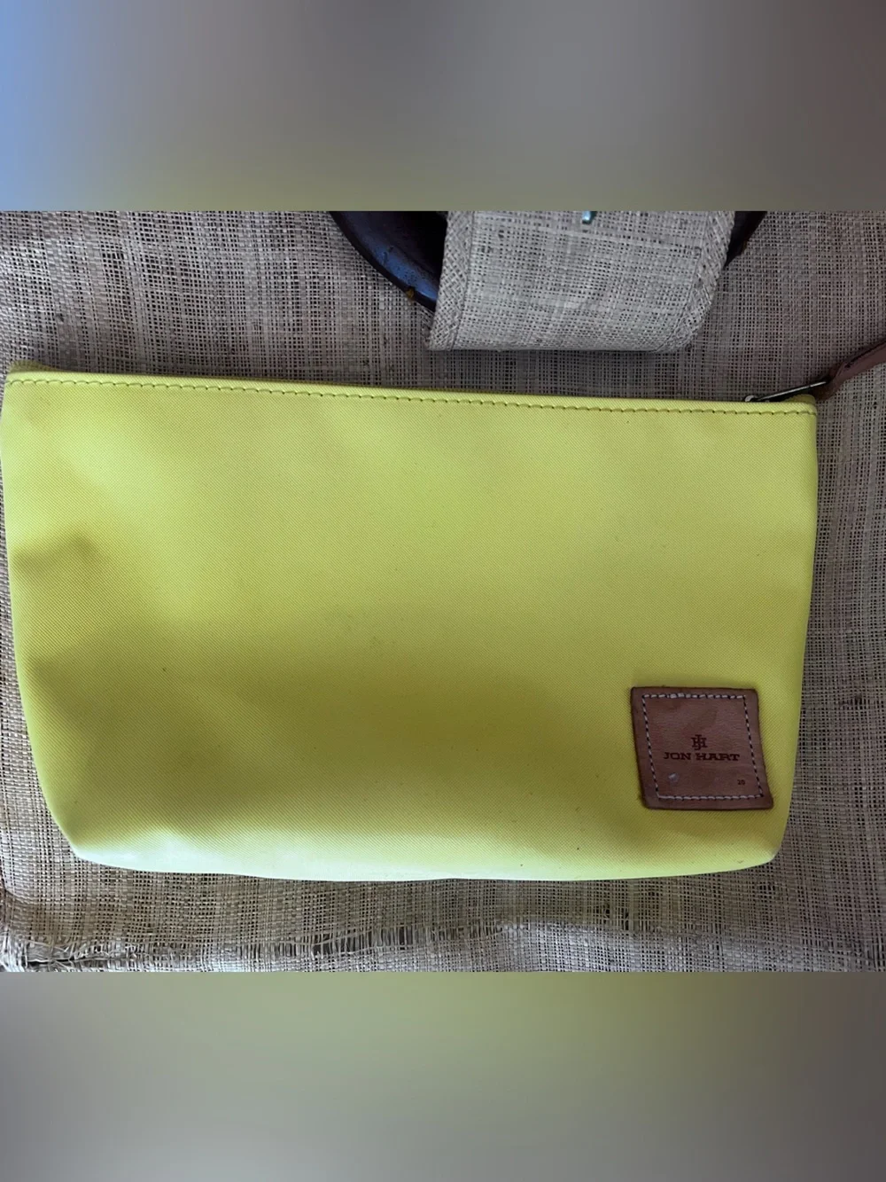 Jon hart Yellow Cosmetic Pouch